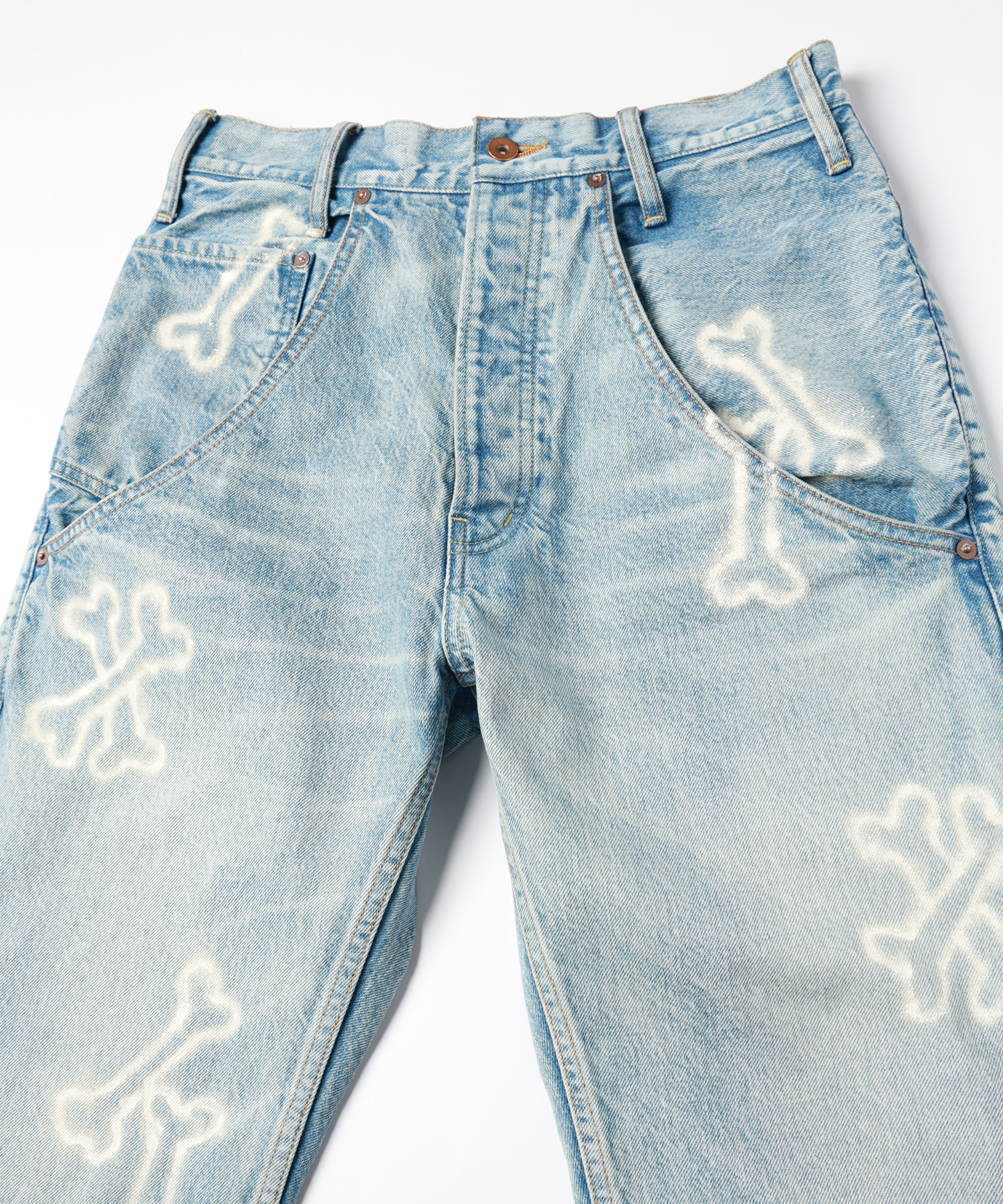 HAND PAINTING DENIM PANTS｜amok｜STADIUM ONLINE SHOP