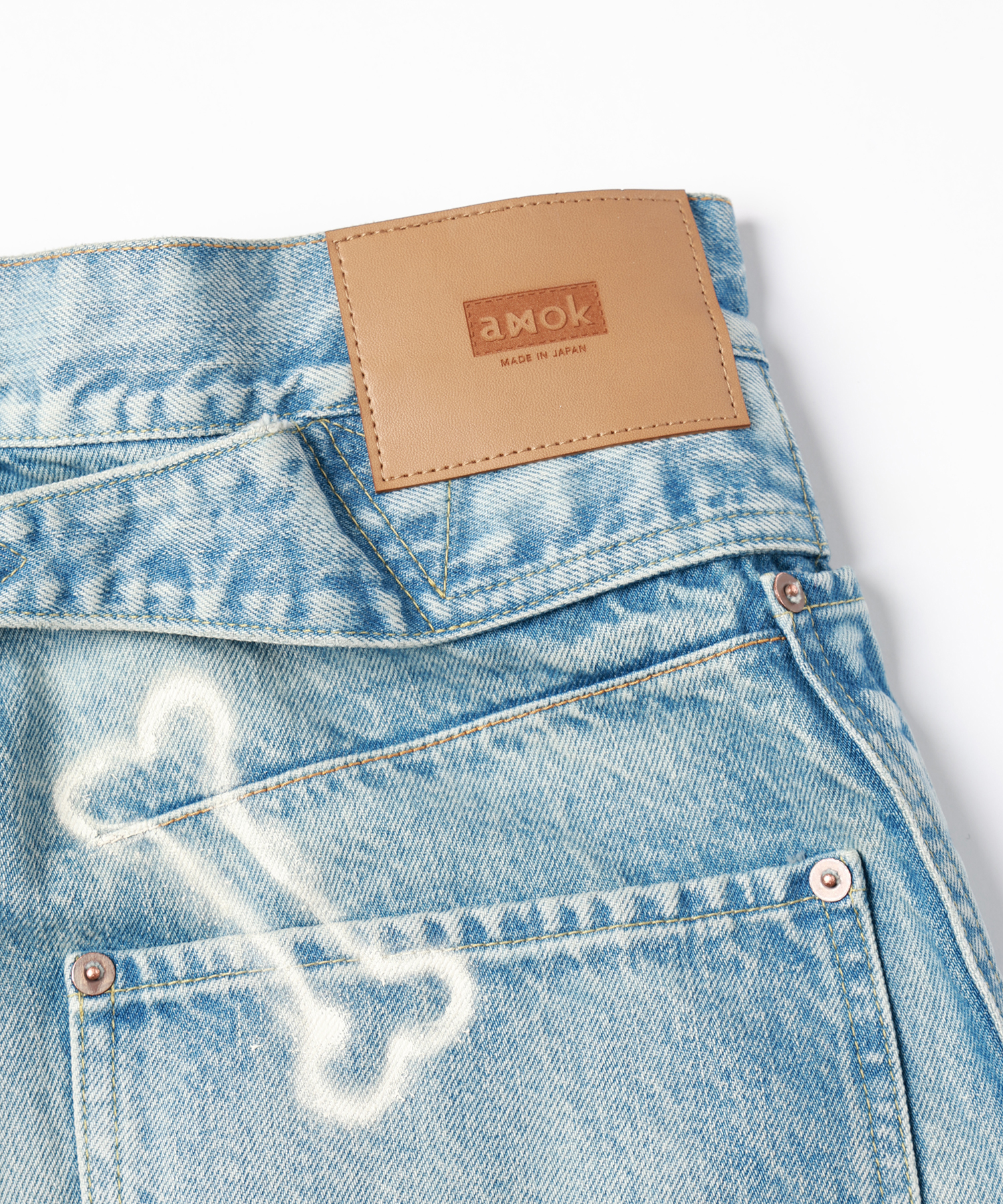 HAND PAINTING DENIM PANTS｜amok｜STADIUM ONLINE SHOP
