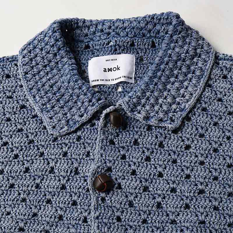 PIGMENT HAND KNITTING CARDIGAN｜amok｜STADIUM ONLINE SHOP