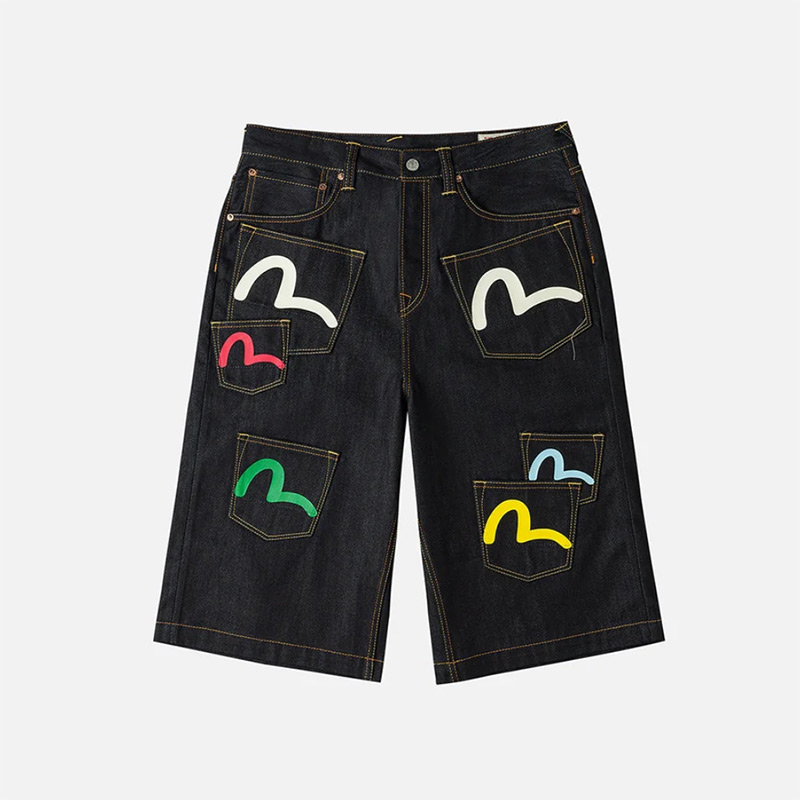 MULTI POCKET DENIM SHORTS