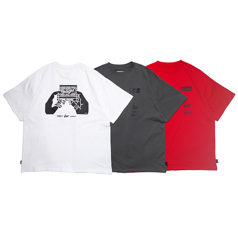 INTERBREED x RAW Tシャツ　M size RAW × INTERBREED × HAIGHT ROLL UP TEE｜HAIGHT｜STADIUM