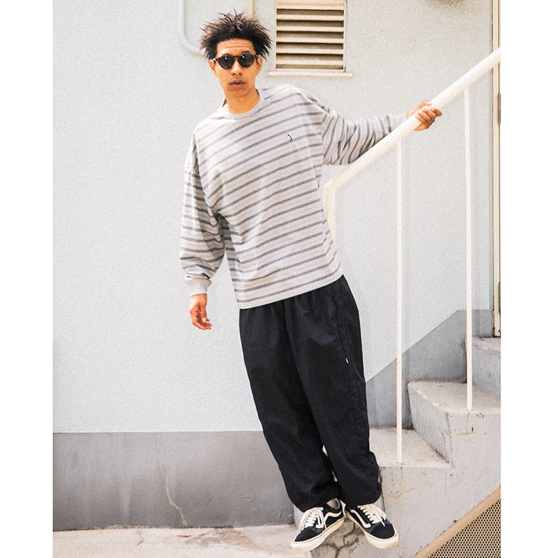 SOL Border L/S Tee (WHITE&NAVY) Sサイズ