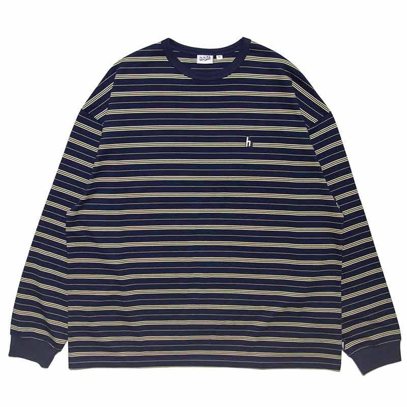 SOL Border L/S Tee (WHITE&NAVY) Sサイズ SOL soonerorlater / BORDER L/S TEE / WHITE & NA