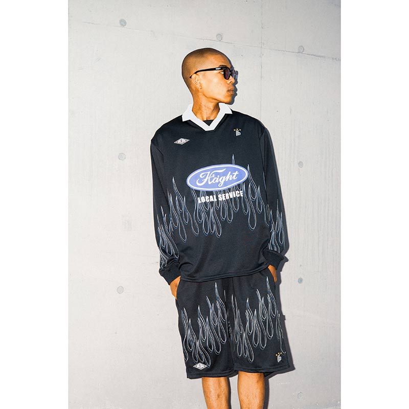 パンツ Haight flames soccer shorts FLAMES SOCCER SHORTS｜HAIGHT｜STADIUM ONLINE SHOP