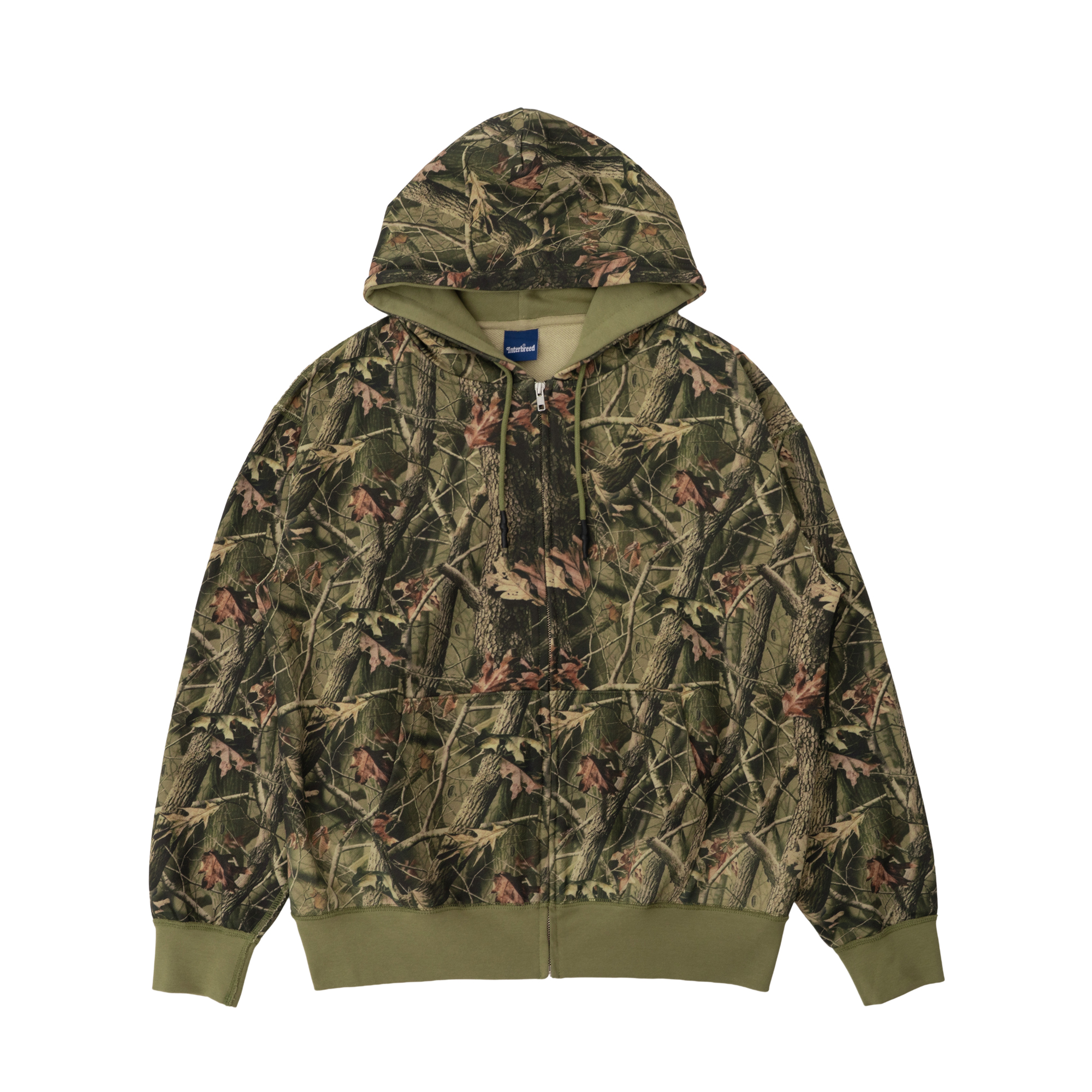CAMOUFLAGE HEAVY WEIGHT ZIP HOODIE