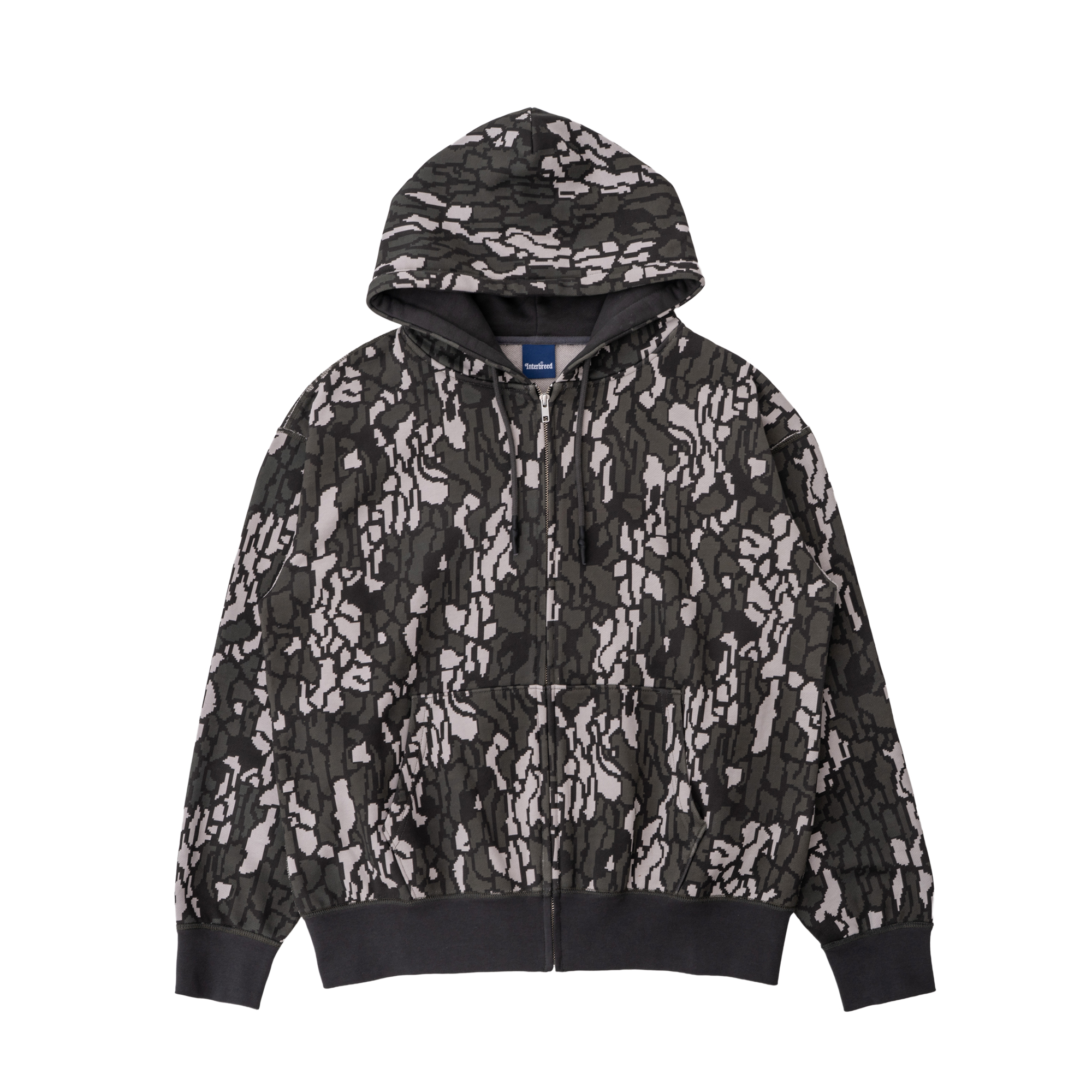 CAMOUFLAGE HEAVY WEIGHT ZIP HOODIE