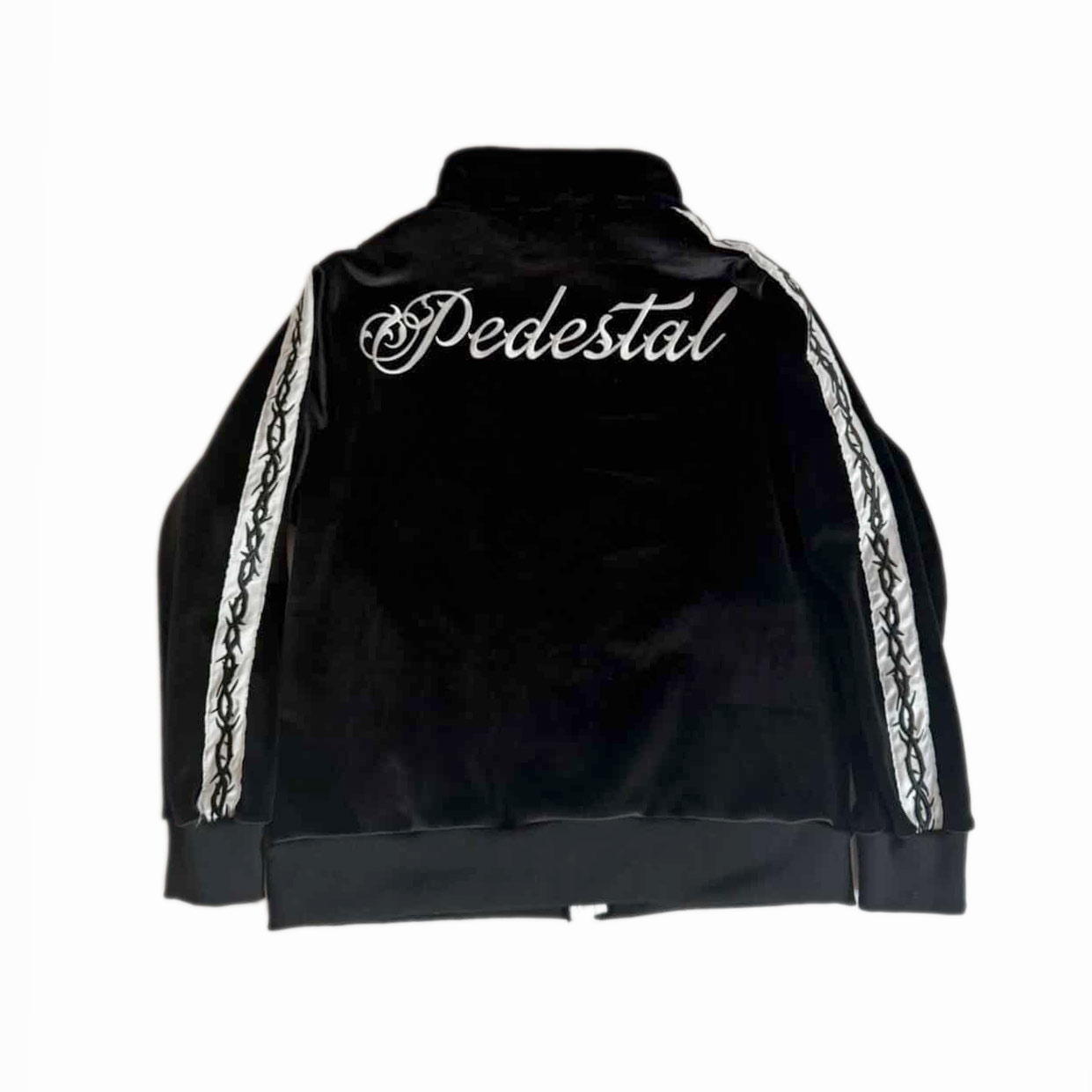 Pedestal ベロアジャケット pedestal ベロアジャケット ブラック VELOUR TRACKSUITS JACKET