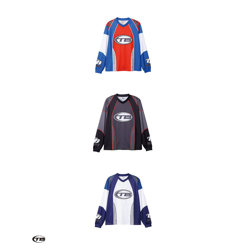 POPUP限定throwback2000 TB Motocross Jersey THROWBACK 2000 TB MOTOCROSS JERSEY【RED/BLU】 - YSM23