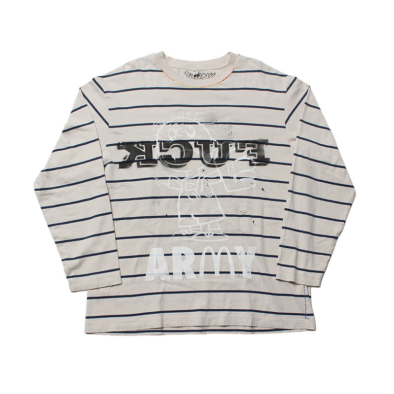 CUSTOM STRIPE L/S TEE