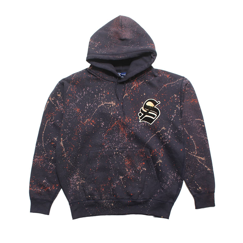 CLASSIC "S" LOGO DISCHARGE PRINT HOODIE